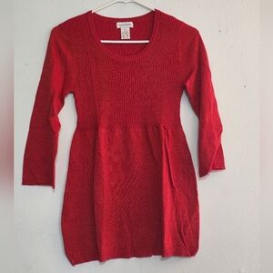 Monroe & Main Vibrant Red Knit Dress (0170)
